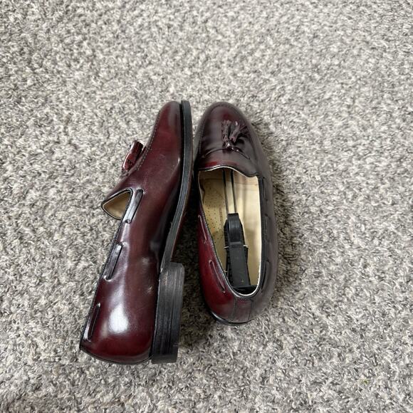 Bostonian Red leather tassel kiltie Loafer dress shoes Size 9.5 3E New main image 5